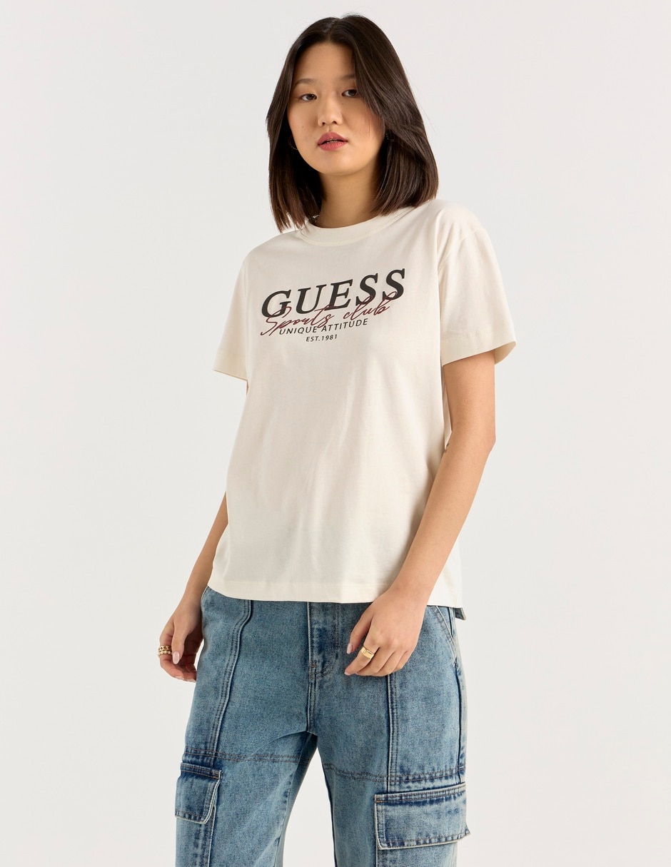 Playera manga corta cuello redondo para mujer 2