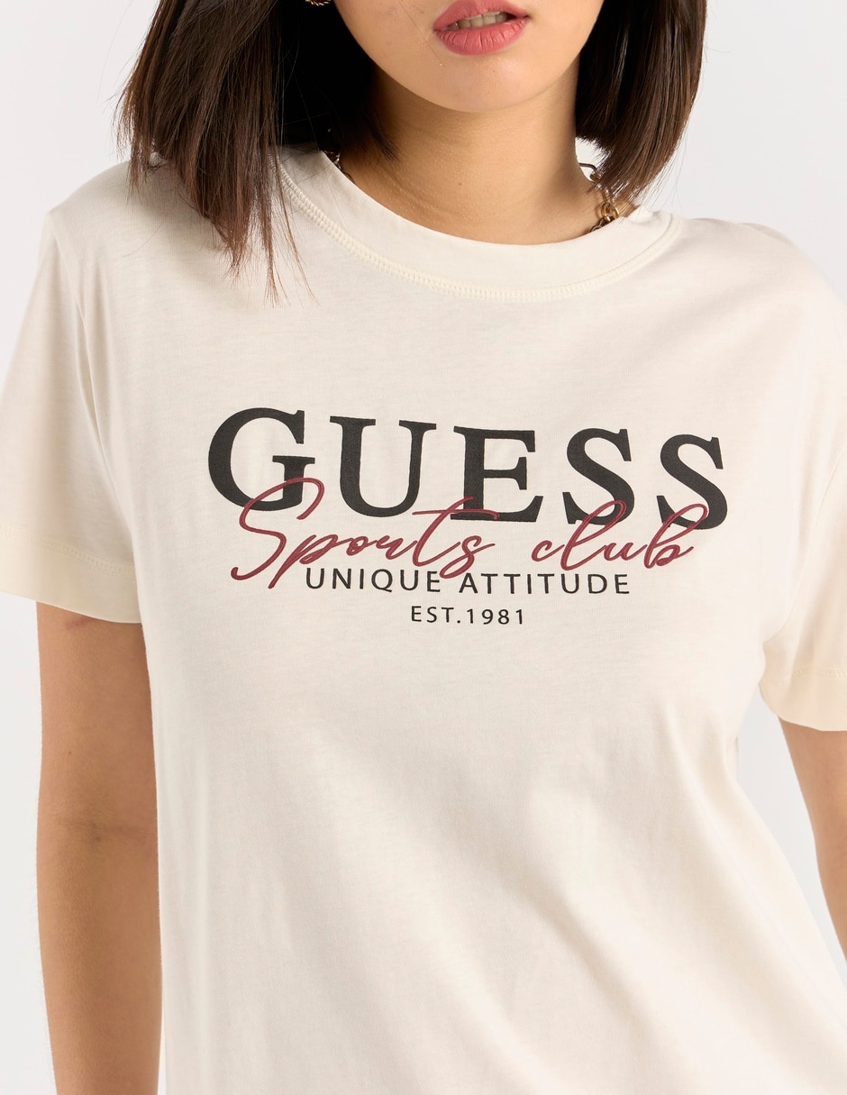 Playera manga corta cuello redondo para mujer 5