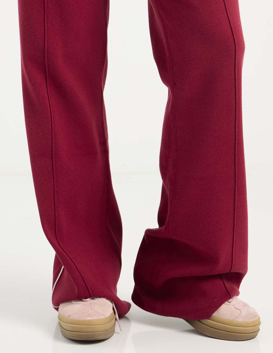 Pants regular con elástico para mujer 5