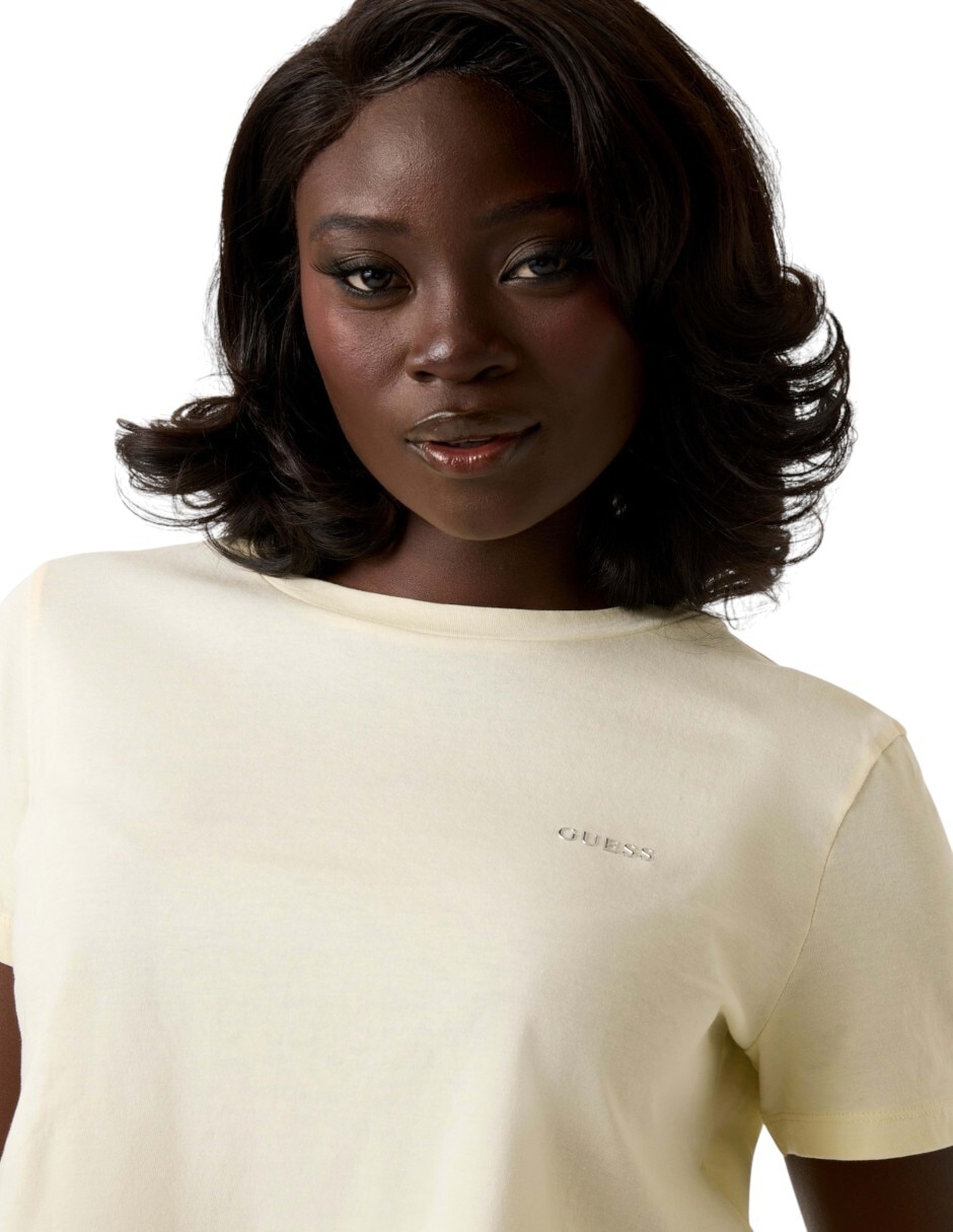 Playera manga corta cuello redondo para mujer 2