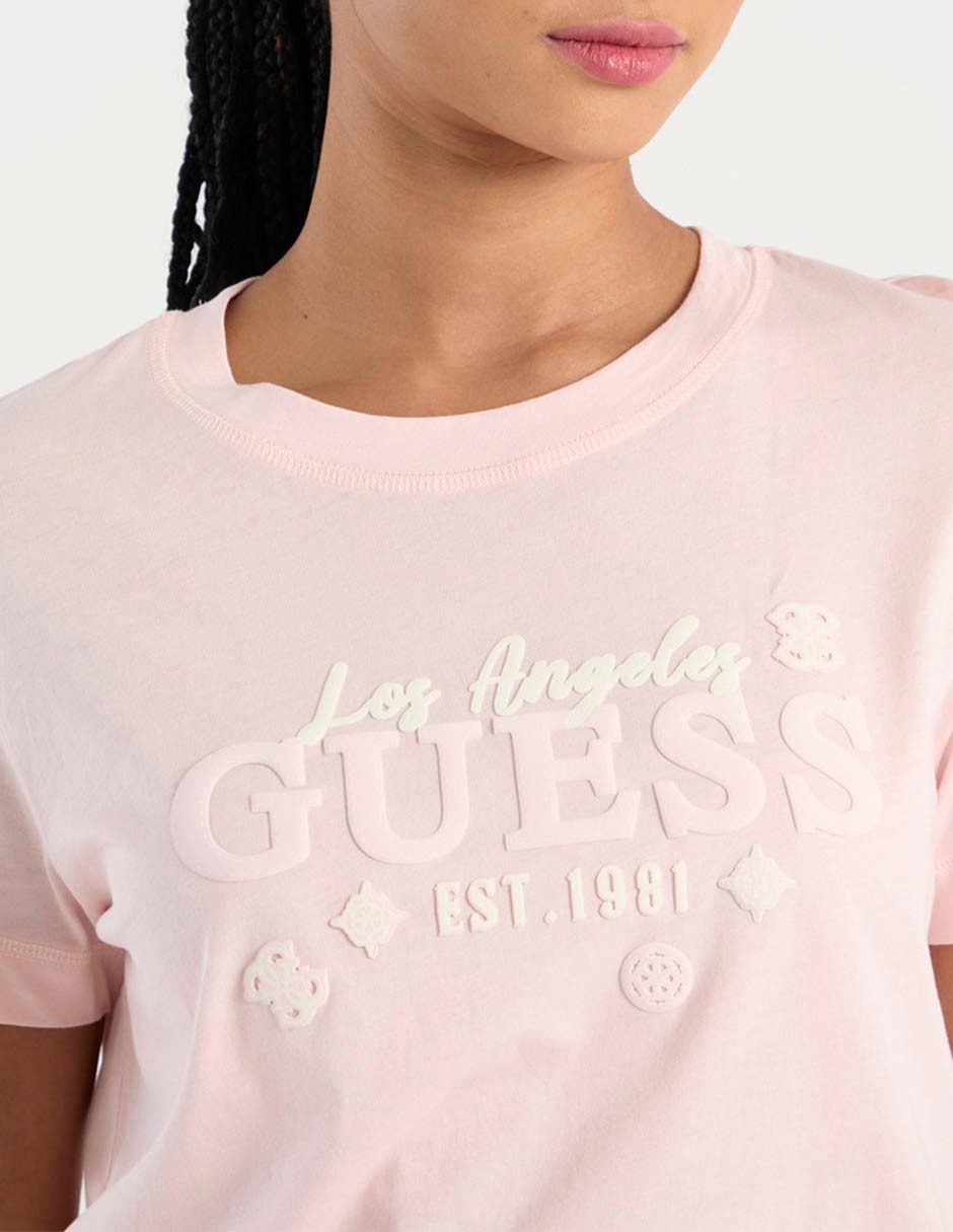 Playera manga corta cuello redondo para mujer 4