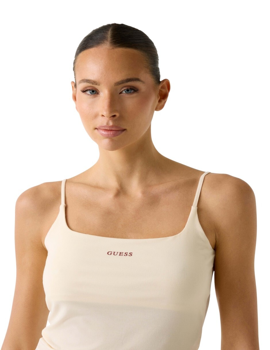 Playera tank cuello cuadrado para mujer 2