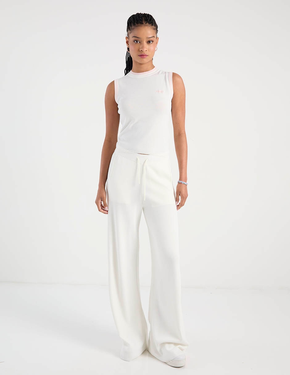 Pants amplio con jareta para mujer 2