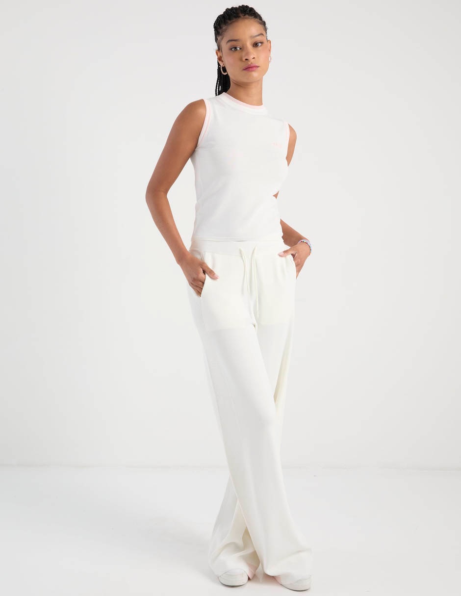 Pants amplio con jareta para mujer 3