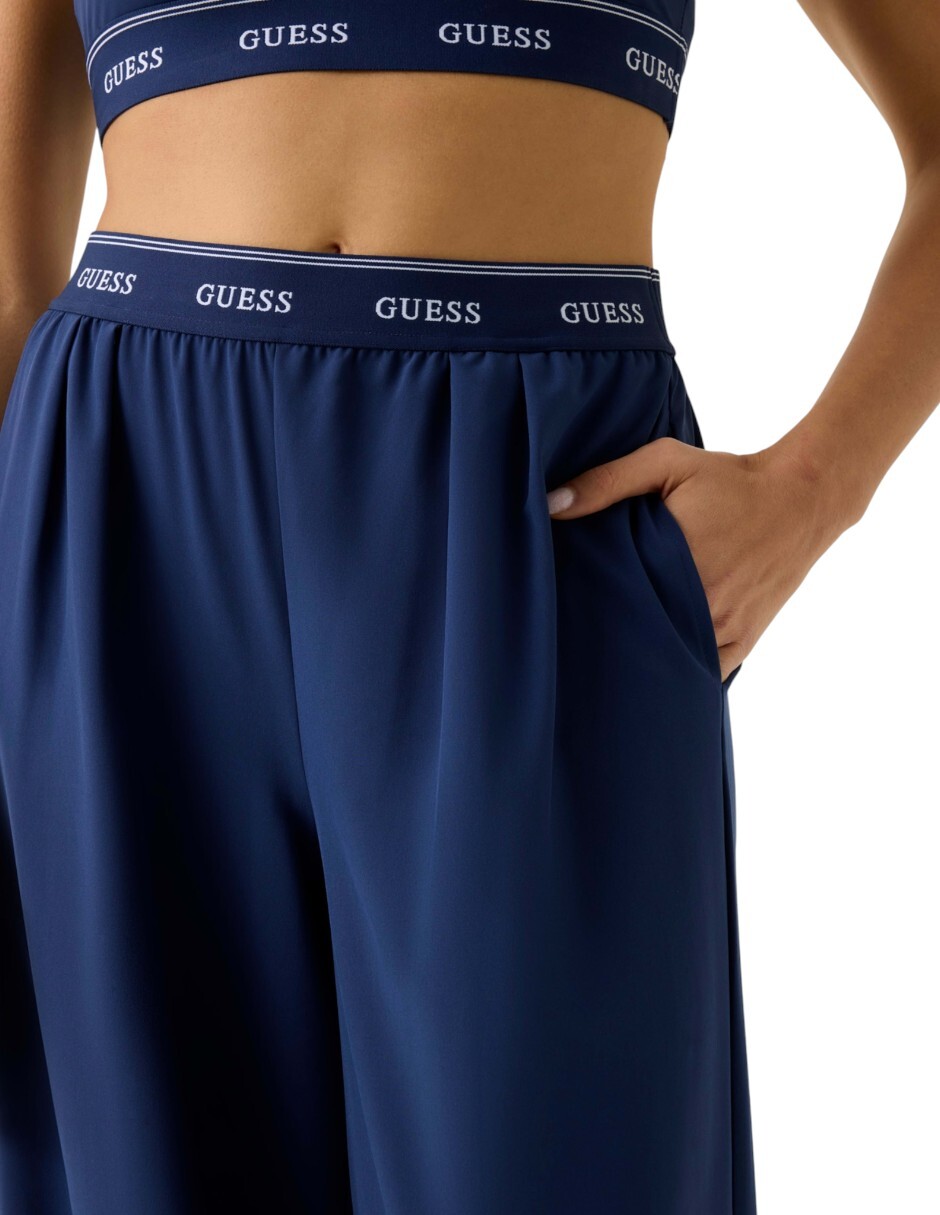Pants regular con elástico para mujer 2