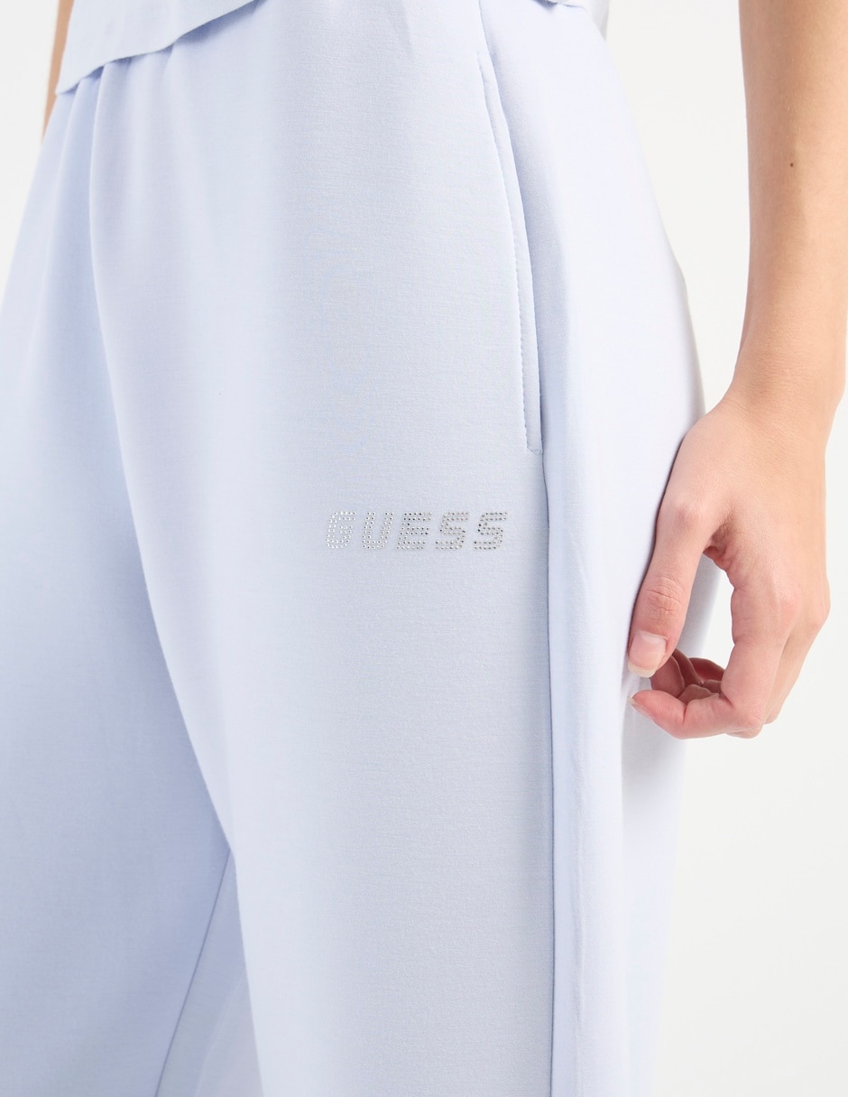 Pants regular con elástico para mujer 4