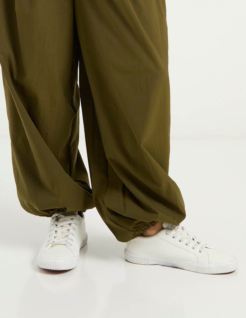 Pants amplio con elástico para mujer 5