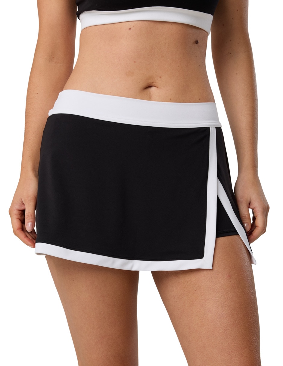 Falda short a la cintura