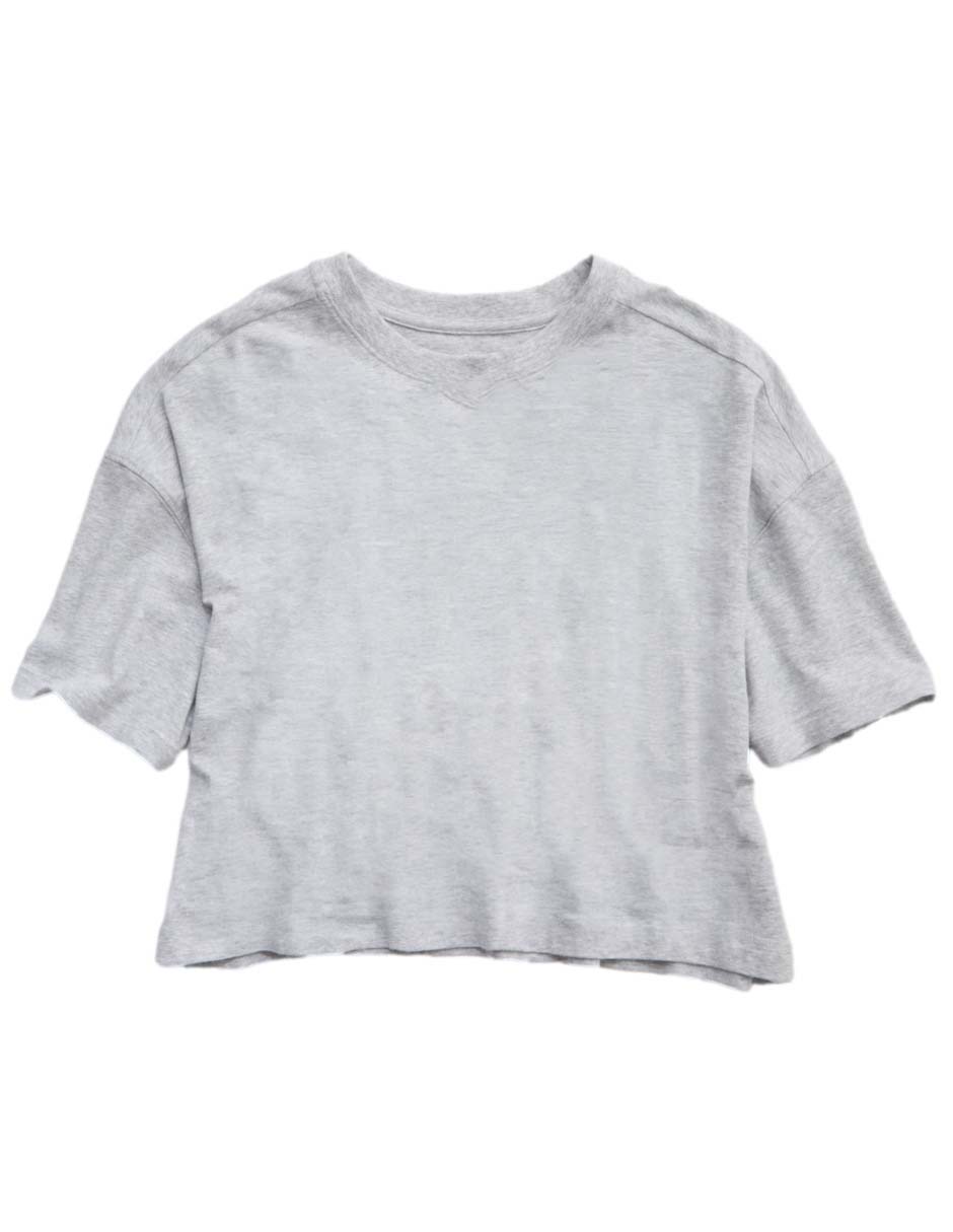 Playera manga corta cuello redondo para mujer 3