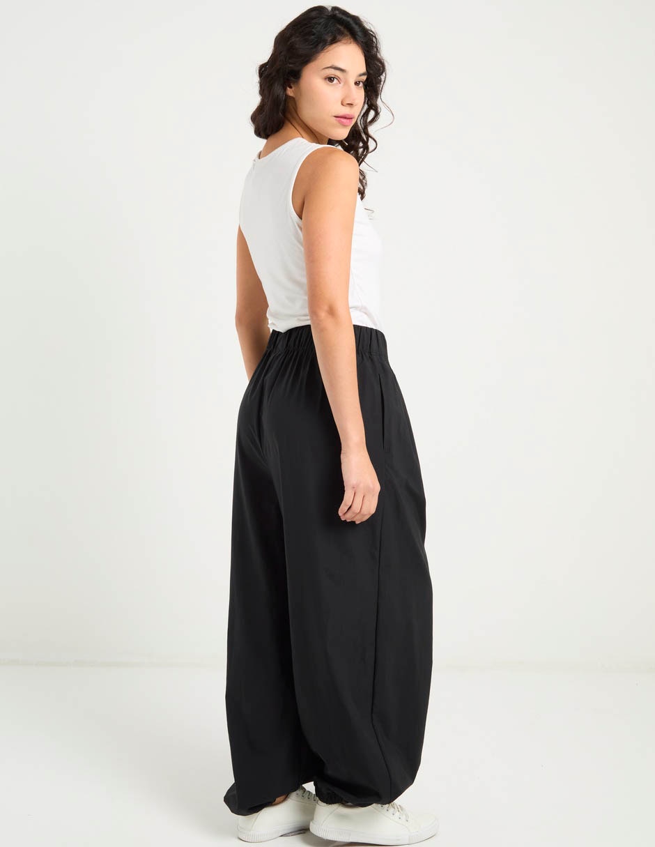 Pants amplio con elástico para mujer 6