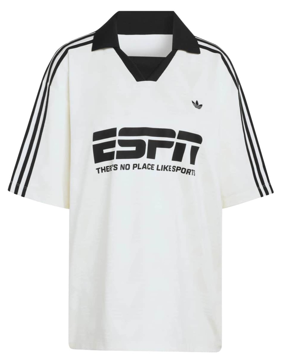 Playera manga corta Football Jersey cuello camisero para mujer 2