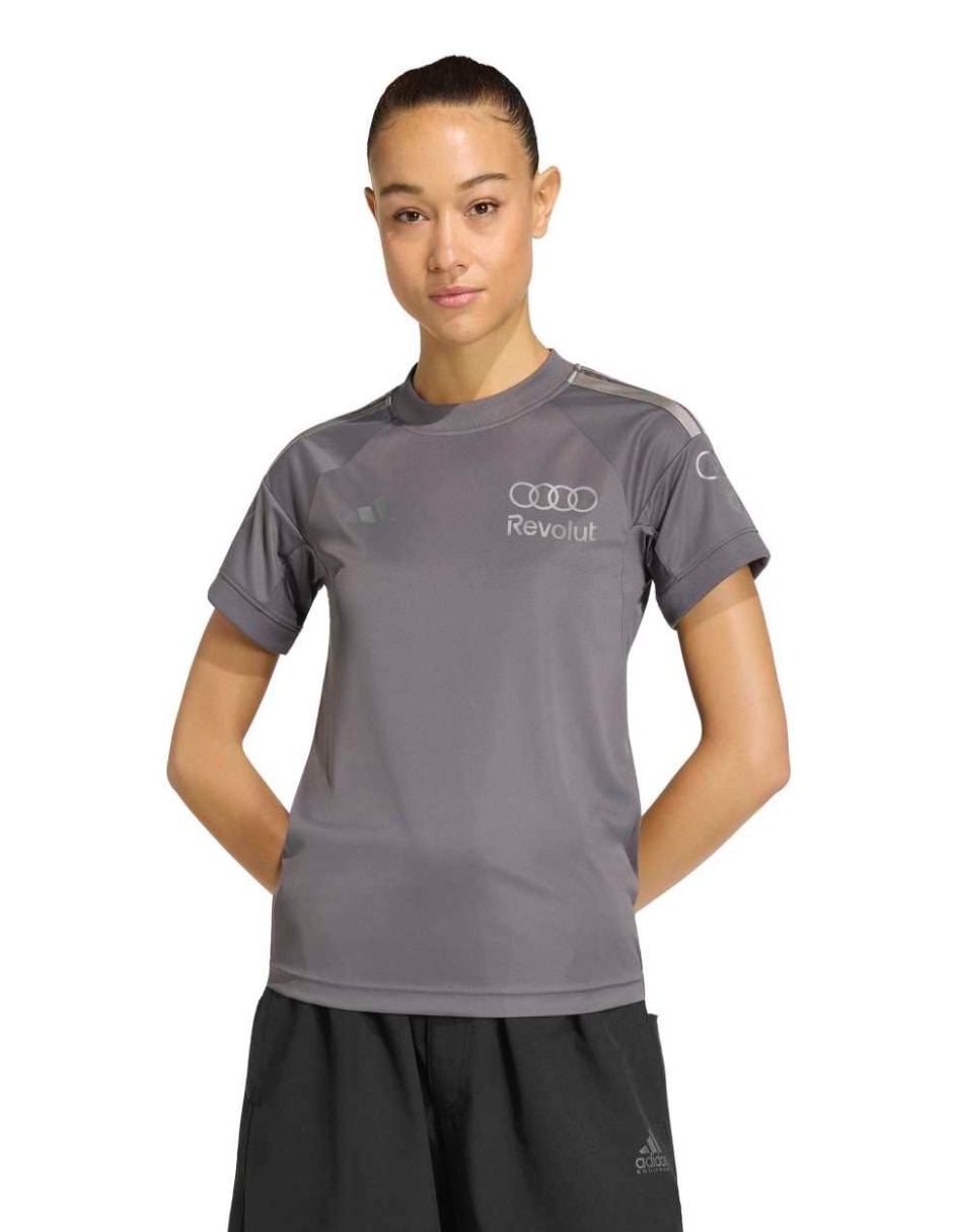 Playera manga corta cuello redondo para mujer