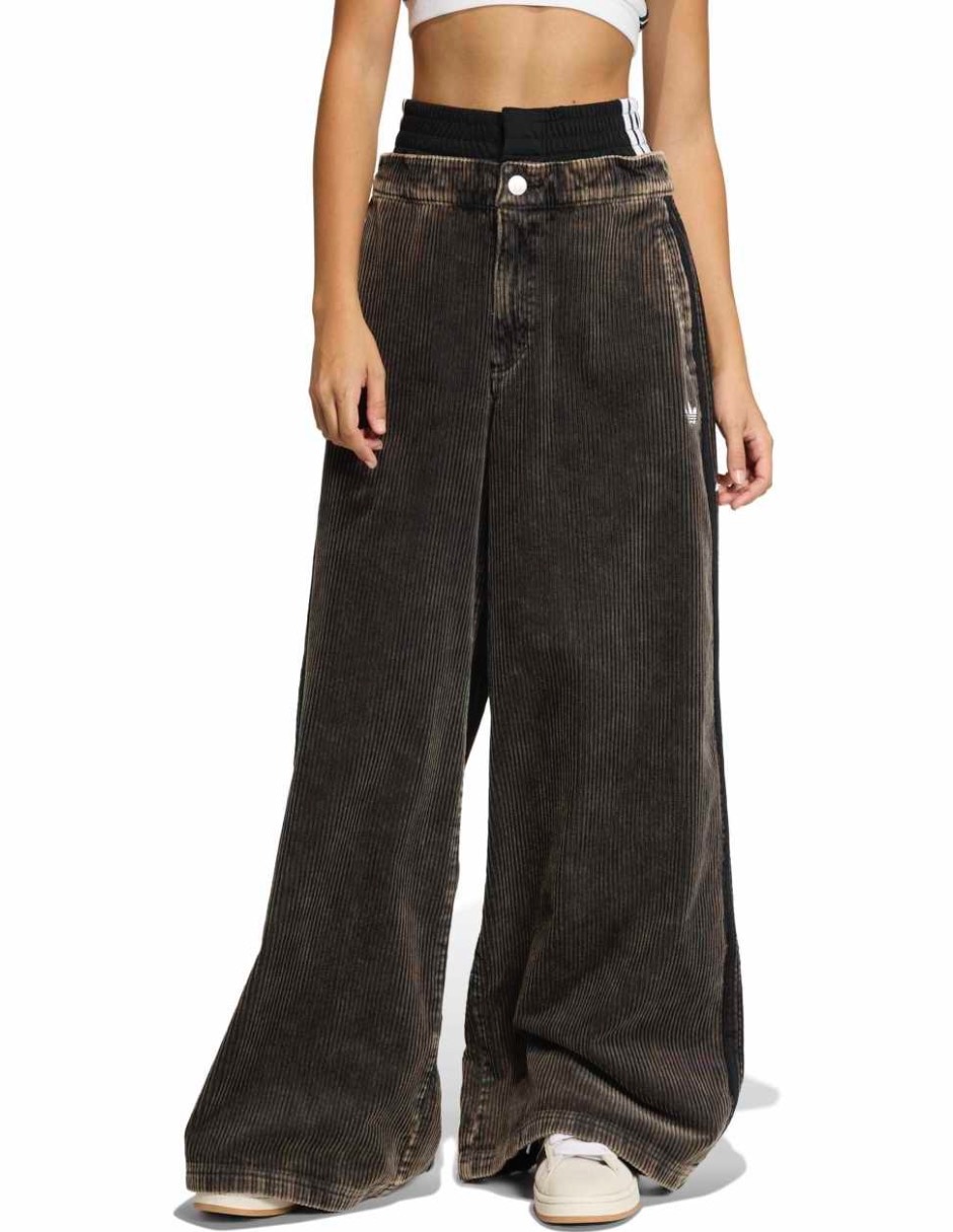 Pants acampanado con elástico para mujer