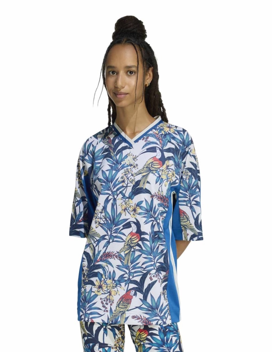 Playera manga corta cuello redondo para mujer
