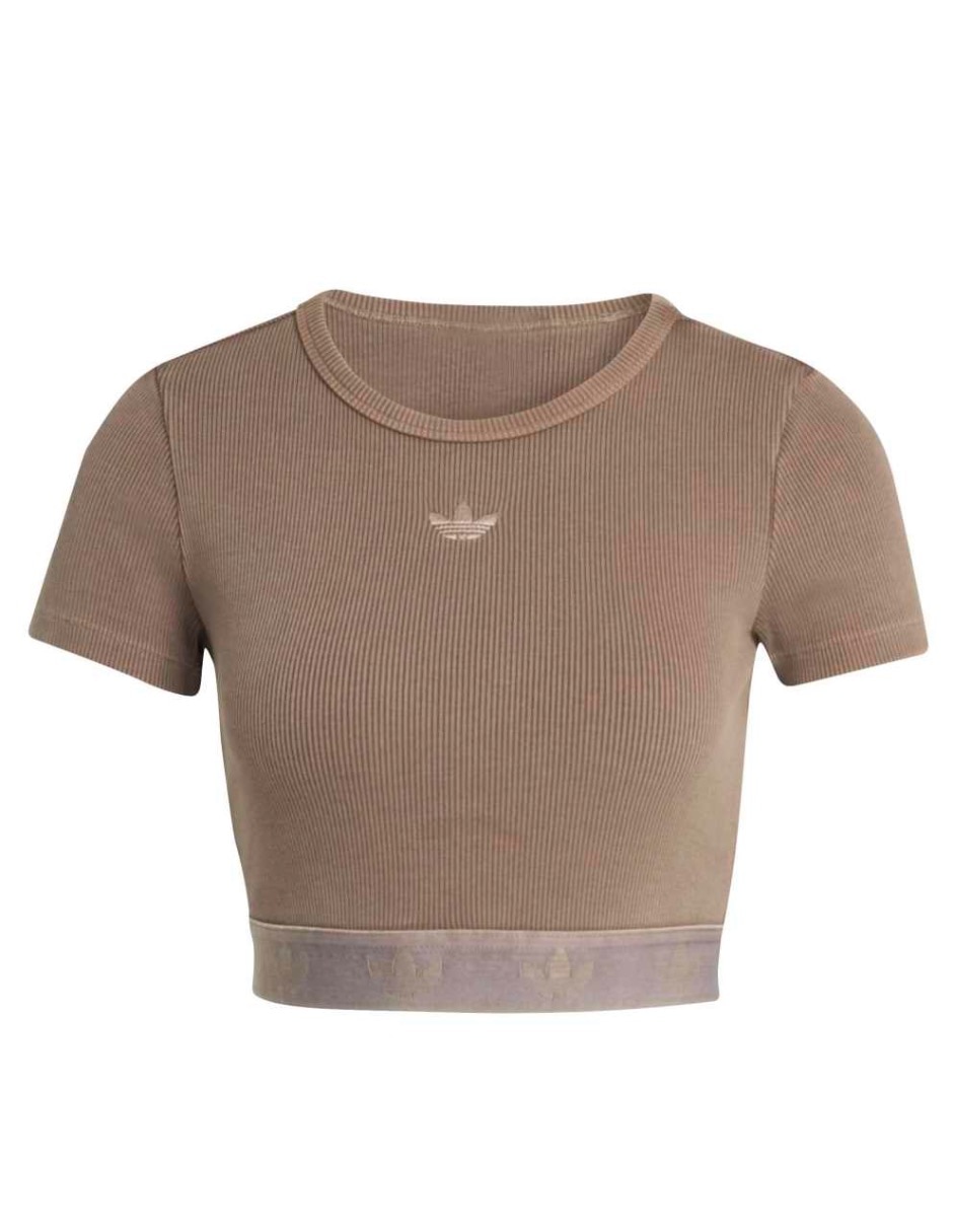 Playera manga corta cuello redondo para mujer 7