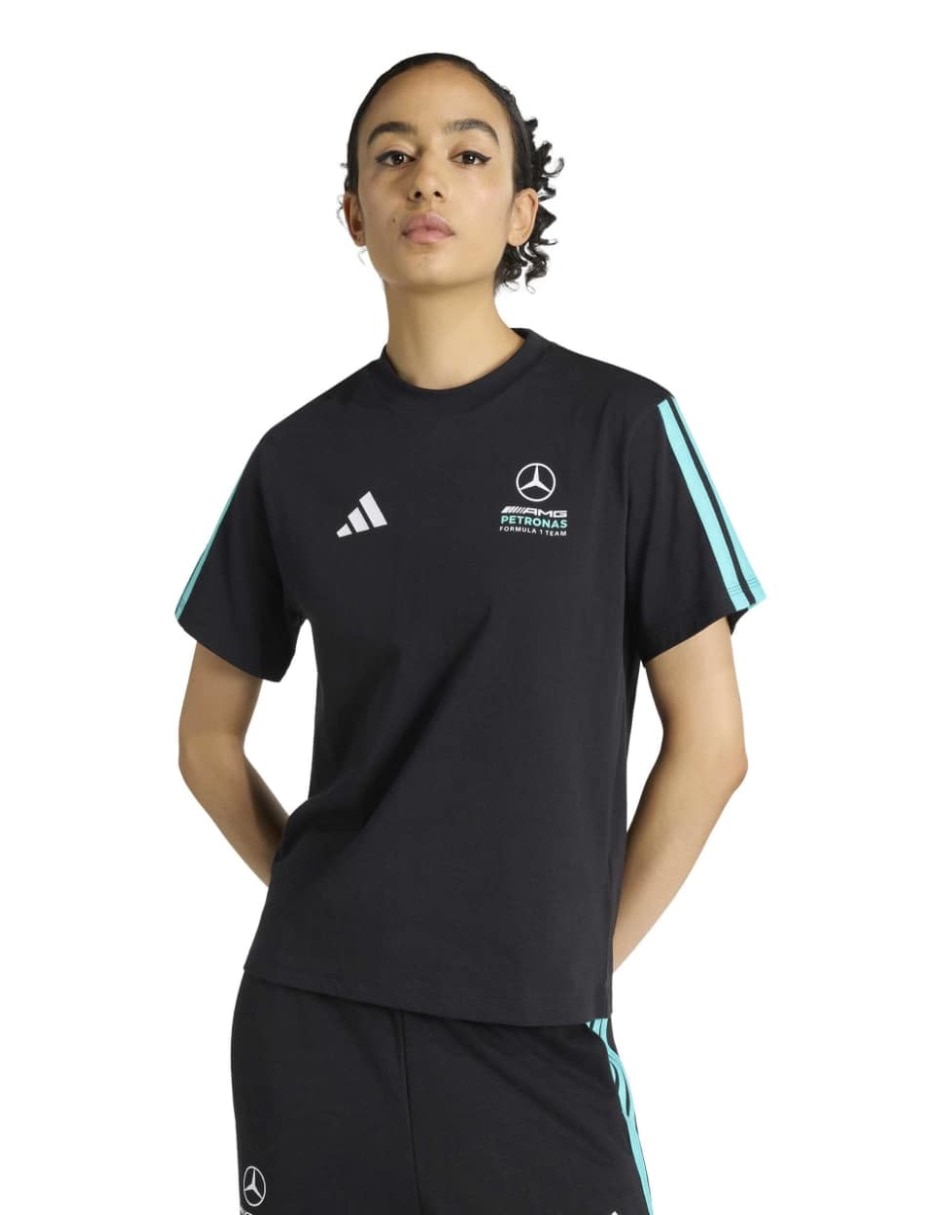 Playera manga corta cuello redondo para mujer