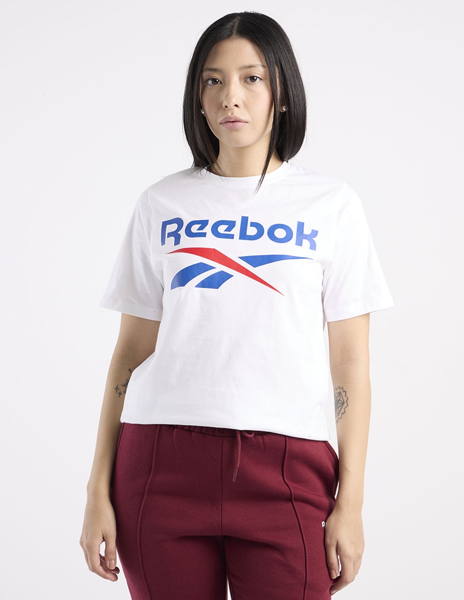 Playera manga corta cuello redondo para mujer