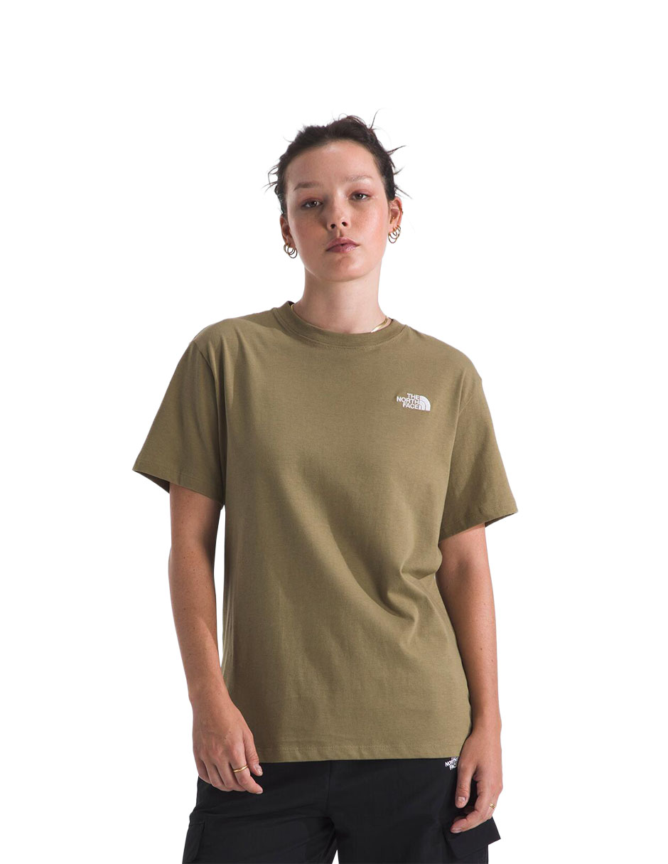 Playera manga corta cuello redondo para mujer