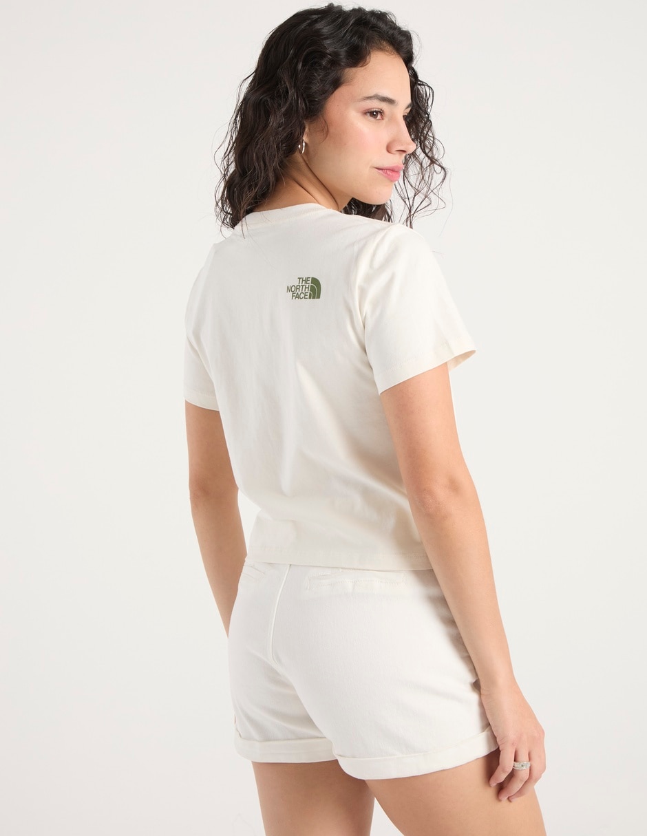 Playera manga corta Flora cuello redondo para mujer 6