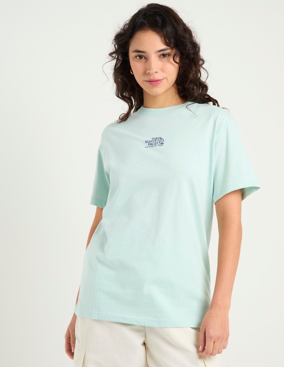 Playera manga corta cuello redondo para mujer