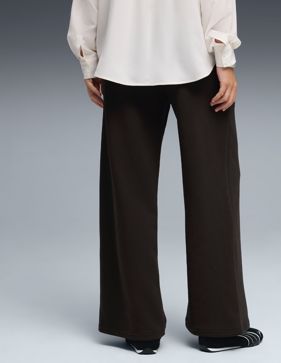 Pants regular con elástico para mujer 4