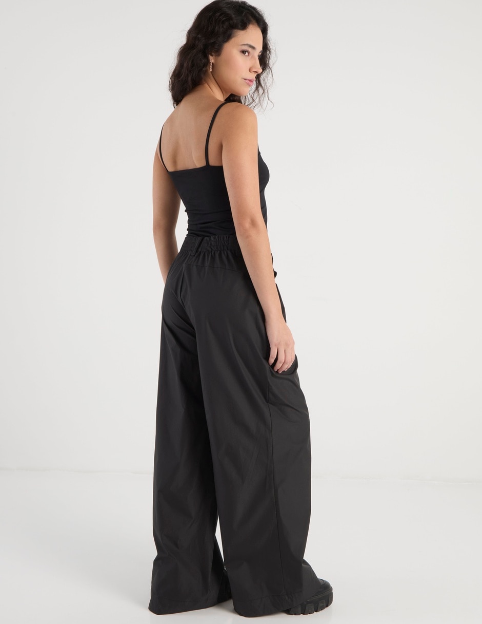 Pants amplio con elástico para mujer 6