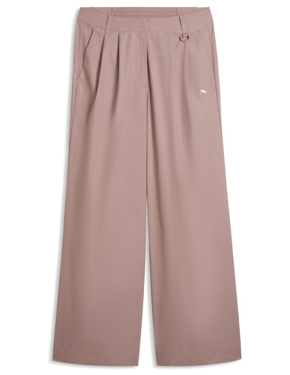 Pants regular con elástico para mujer 5