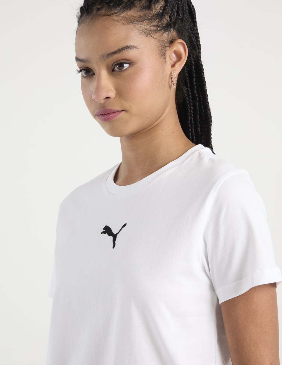 Playera manga corta cuello redondo para mujer 4