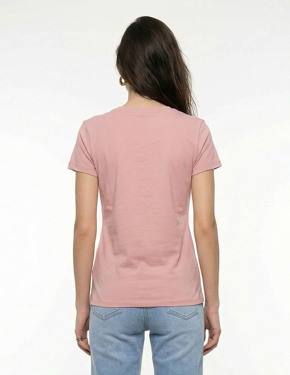Playera manga corta cuello redondo para mujer 2
