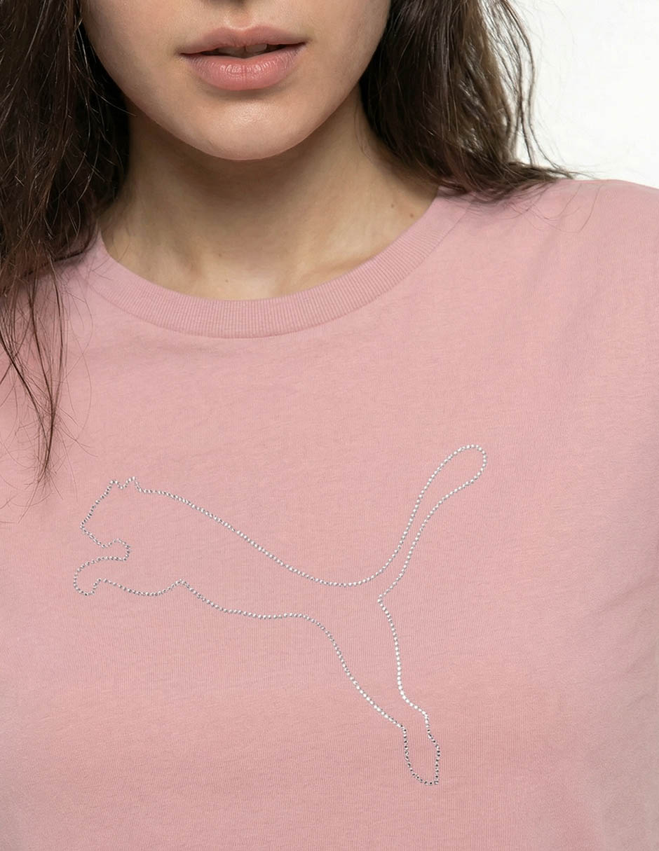Playera manga corta cuello redondo para mujer 4