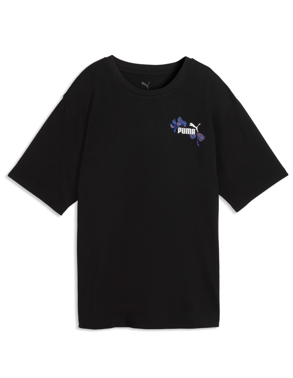 Playera manga corta cuello redondo para mujer