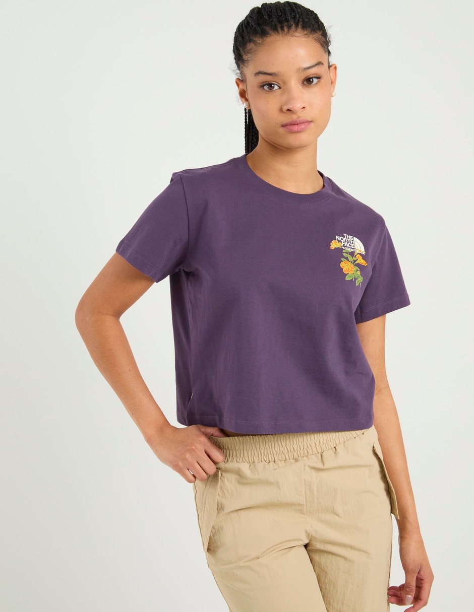Playera manga corta cuello redondo para mujer 2