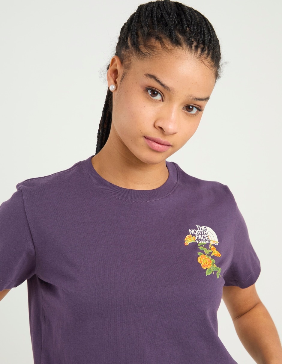 Playera manga corta cuello redondo para mujer 4