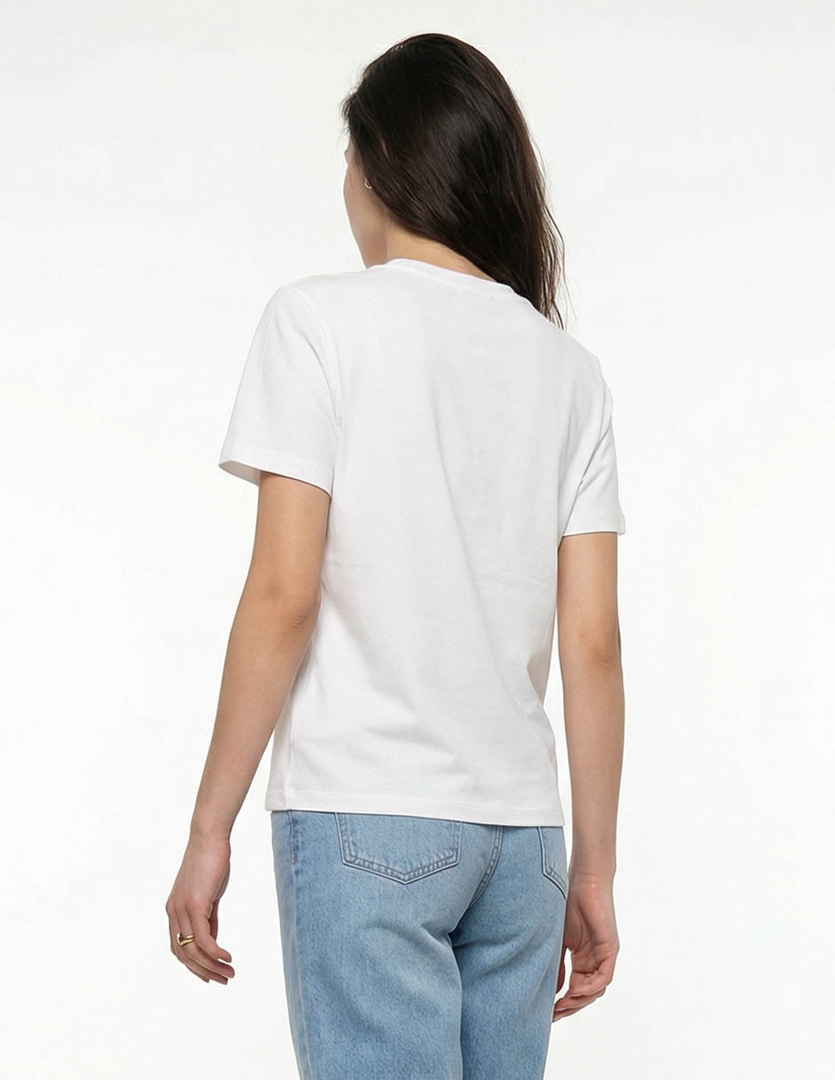 Playera manga corta cuello redondo para mujer 2