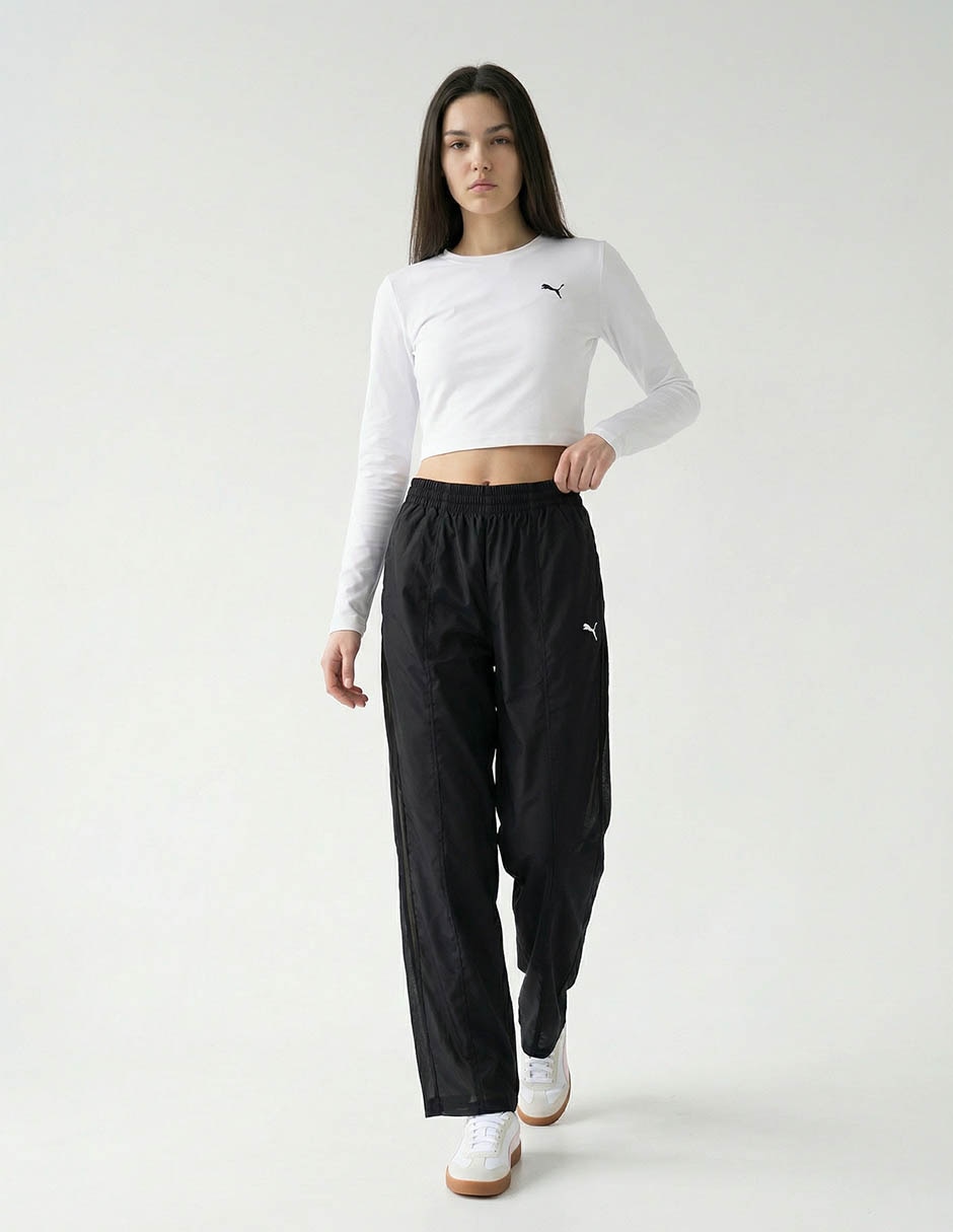 Pants amplio con elástico para mujer 4