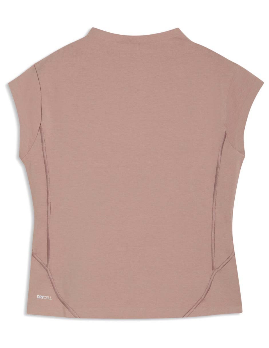 Playera manga corta cuello alto para mujer 2