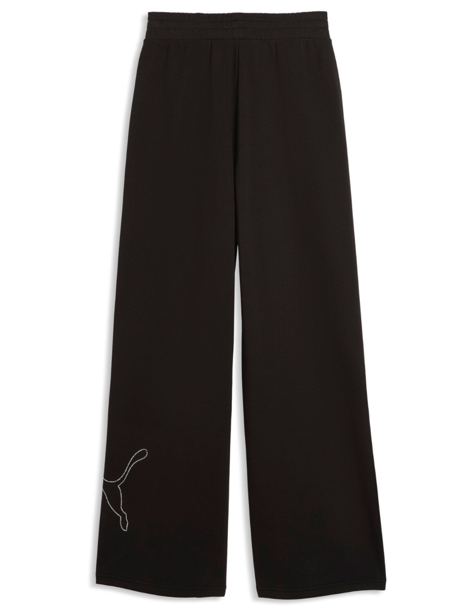 Pants straight con elástico para mujer 2