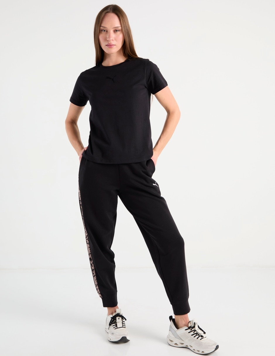 Pants regular con elástico para mujer 3