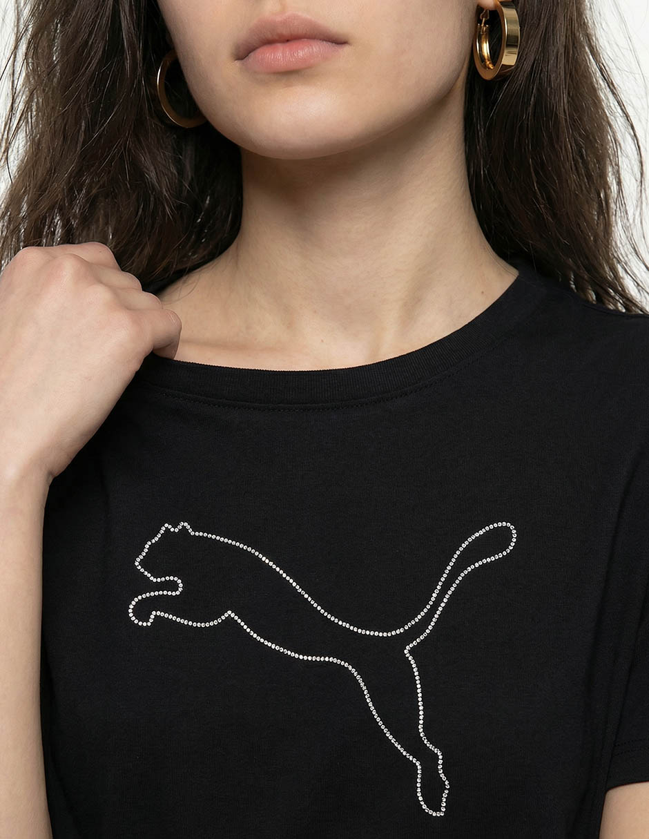 Playera manga corta cuello redondo para mujer 4