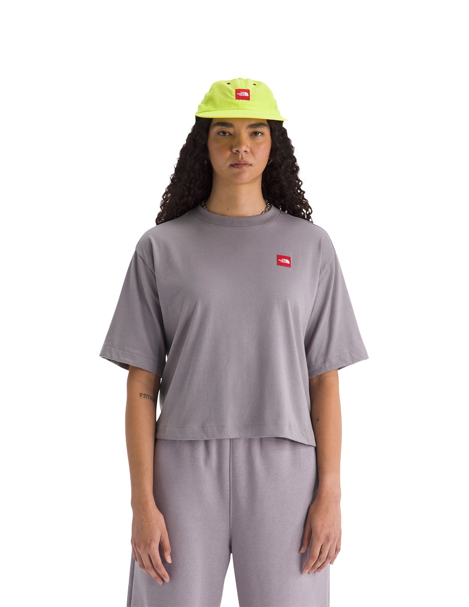 Playera manga corta cuello redondo para mujer