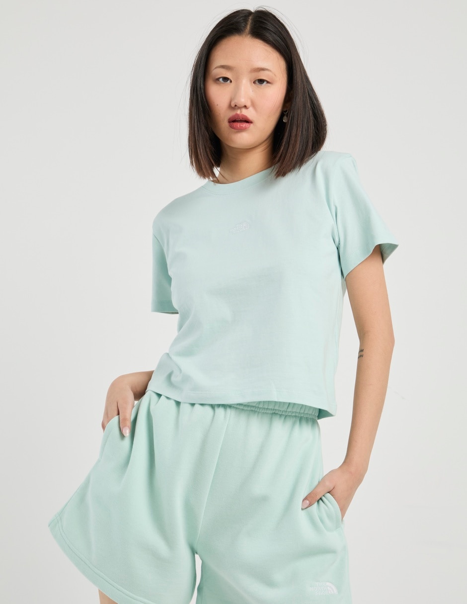 Playera manga corta cuello redondo para mujer 2