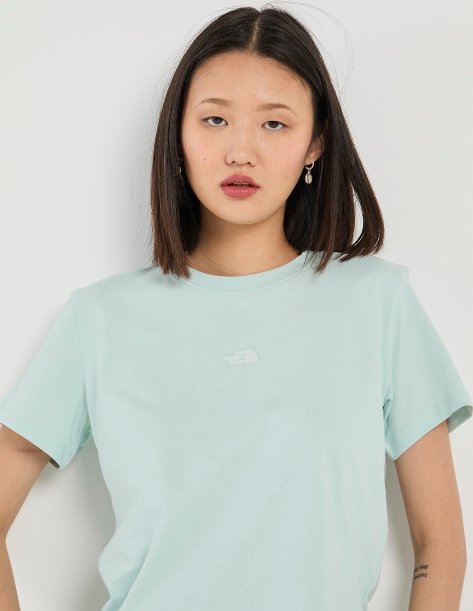 Playera manga corta cuello redondo para mujer 4