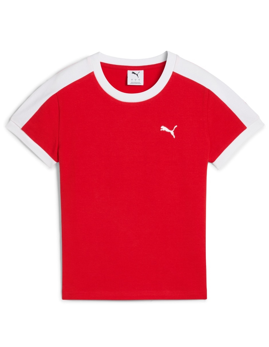 Playera manga corta cuello redondo para mujer 5