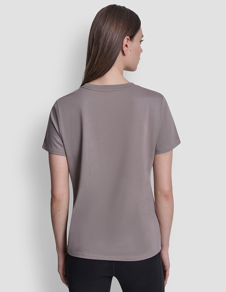 Playera manga corta cuello redondo para mujer 2
