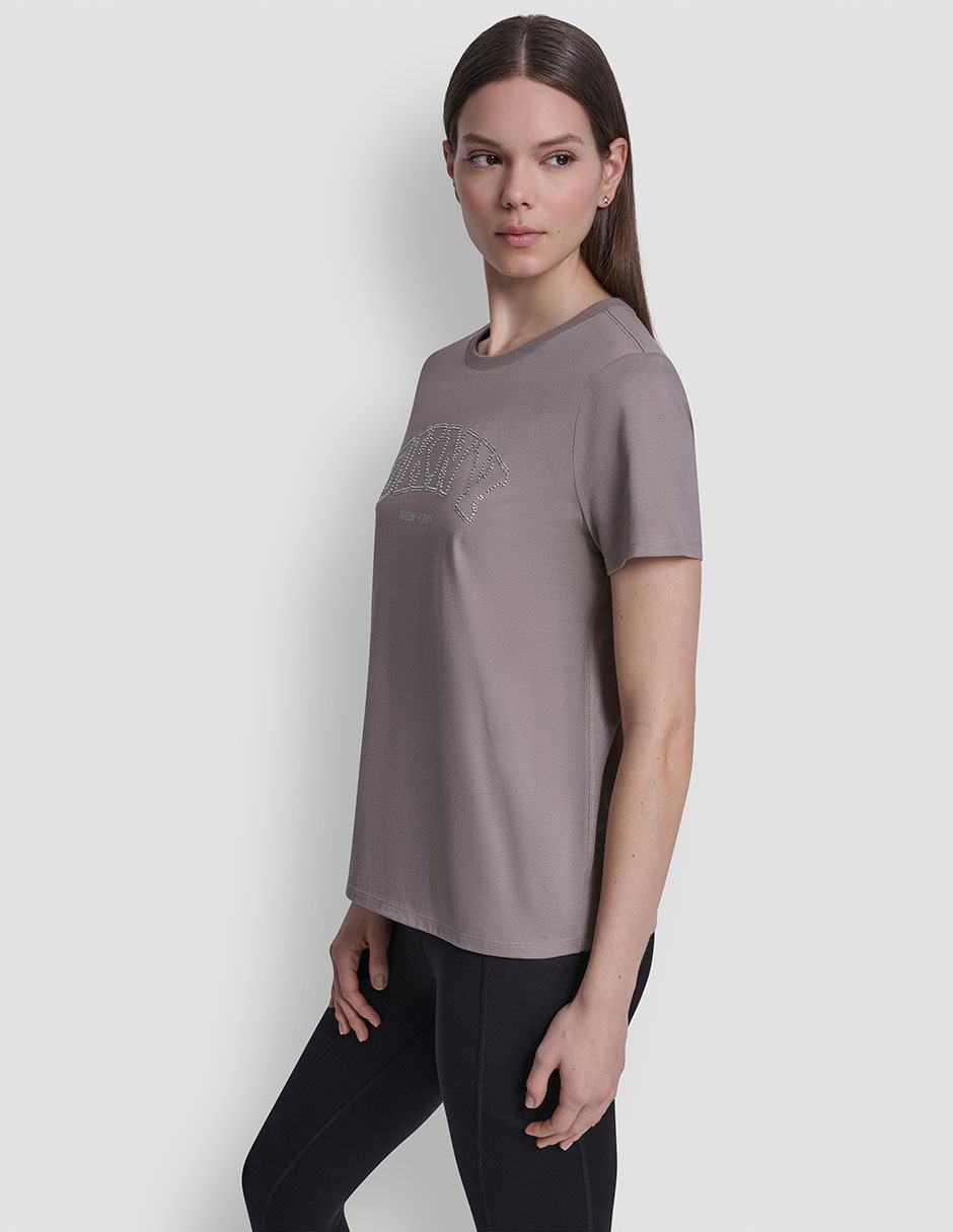 Playera manga corta cuello redondo para mujer 3