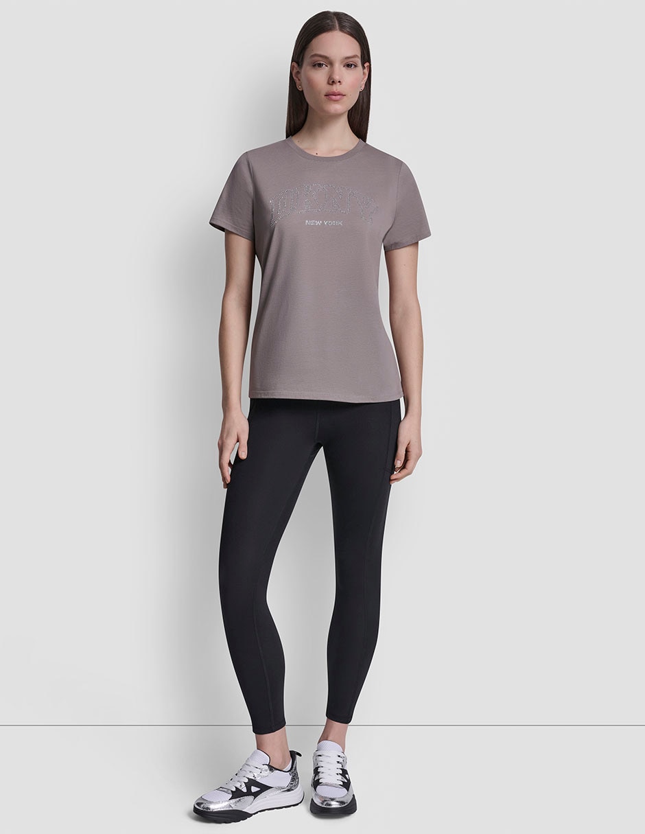 Playera manga corta cuello redondo para mujer 4