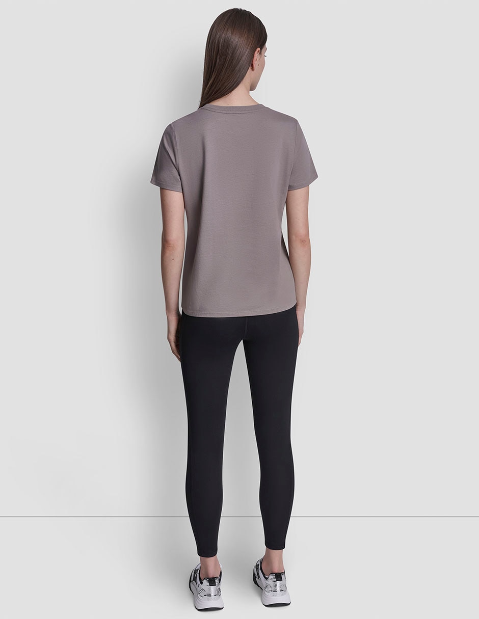 Playera manga corta cuello redondo para mujer 5