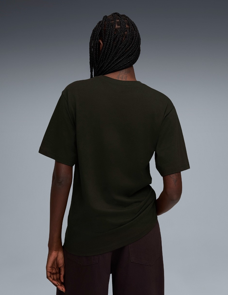 Playera manga corta cuello redondo para mujer 3
