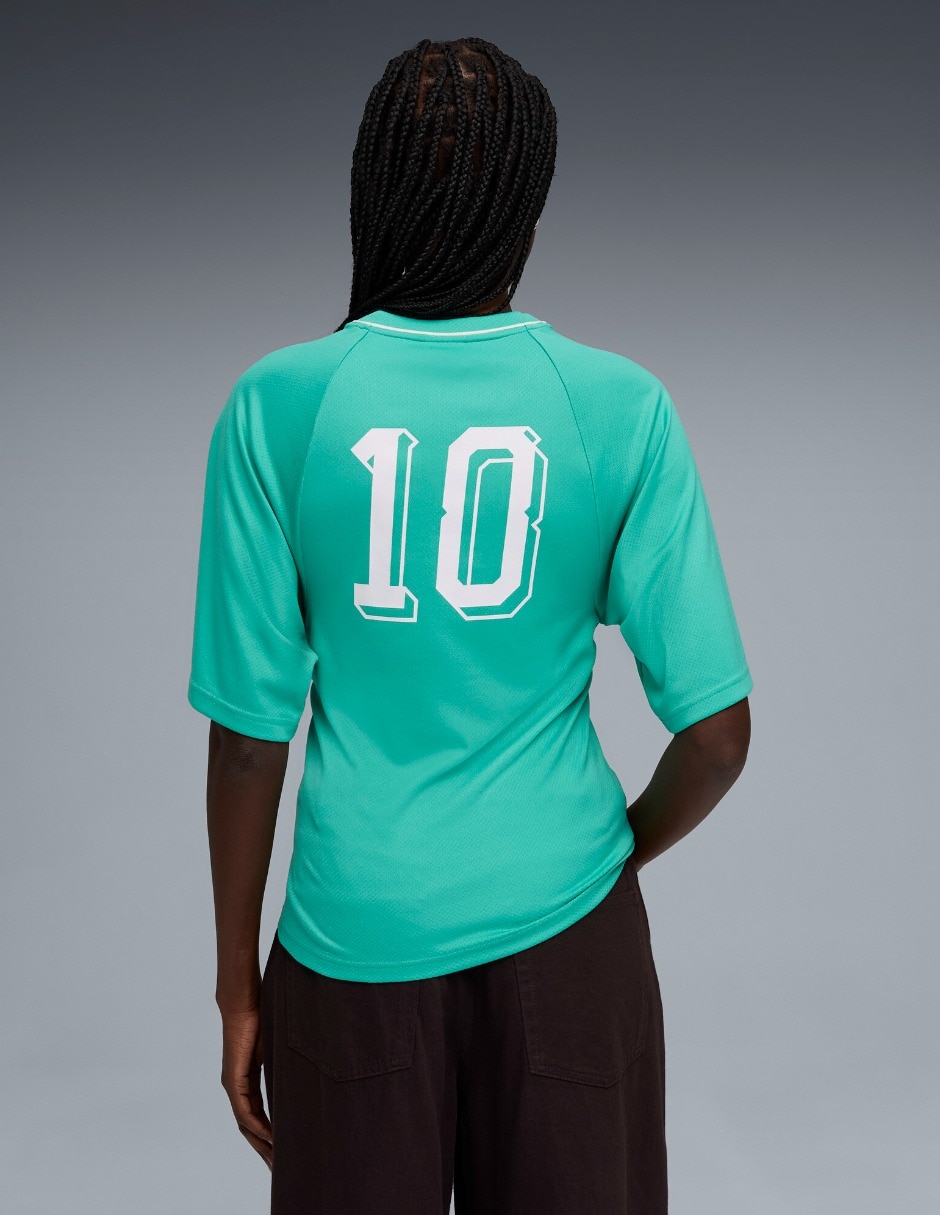 Playera manga corta Future Puma Archive cuello V para mujer 3