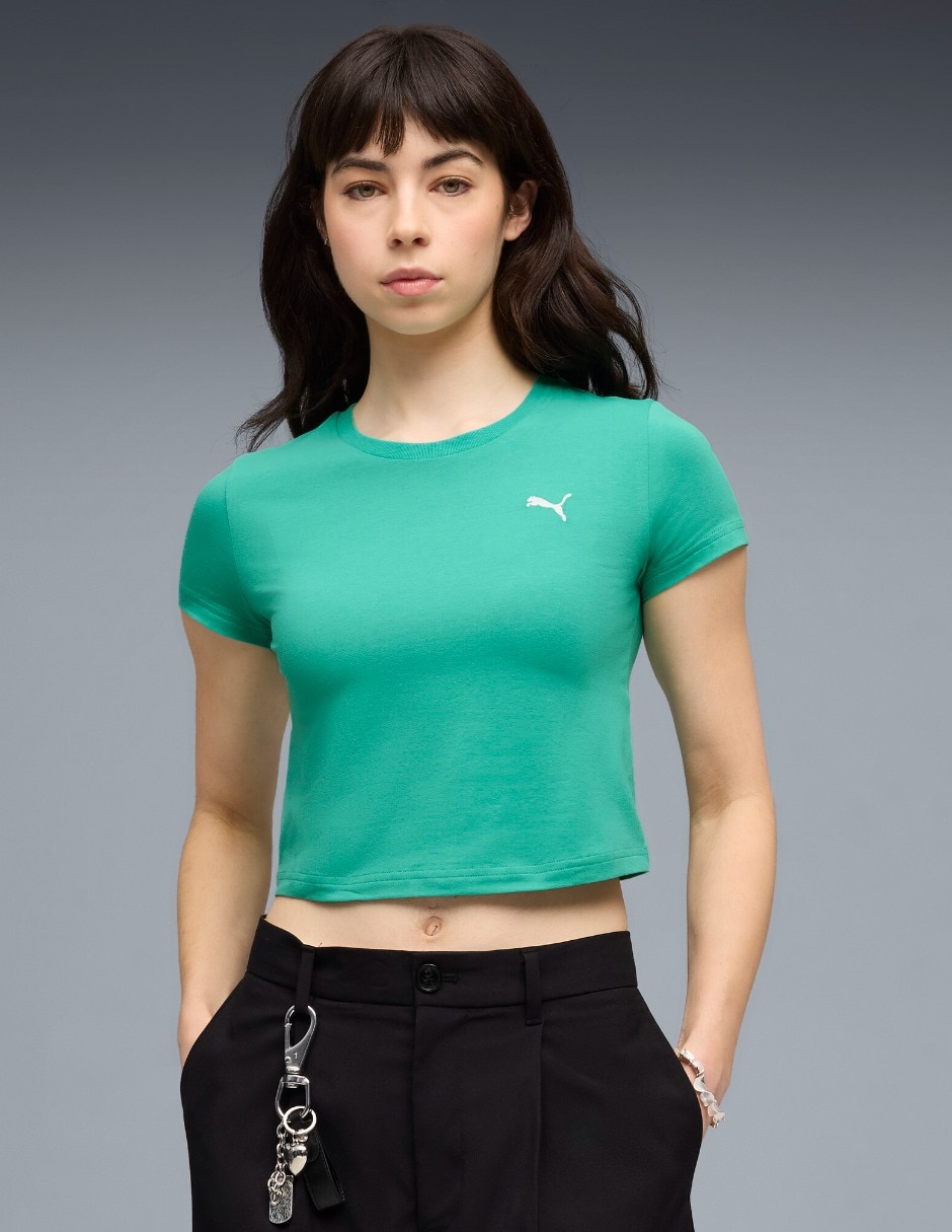 Playera manga corta Wardrobe cuello redondo para mujer